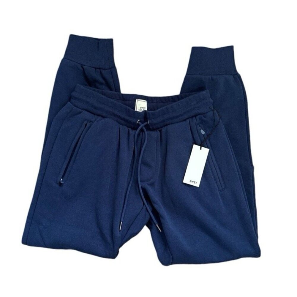 Swet‎ Tailor Stretch Fleece Jogger Pant Men's M Admiral Blue New